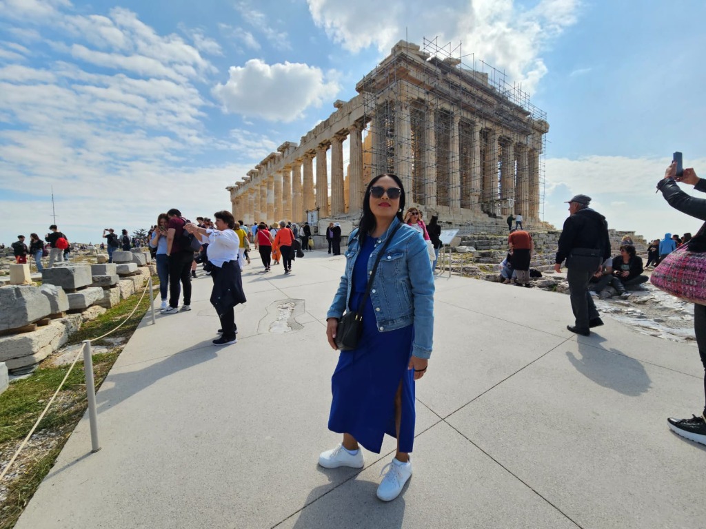 Mariela Mendoza en Atenas